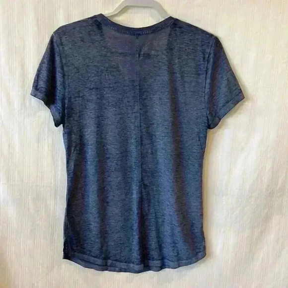BCG BURNOUT SHORT SLEEVE V-NECK WORKOUT TOP SHIRT BLUE‎ SIZE M LIGHTWEIGHT - Picture 5 of 6